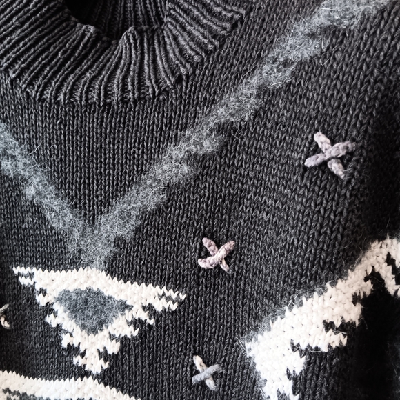 Marisa Christina Gray Knit Sweater - Picture 2 of 10